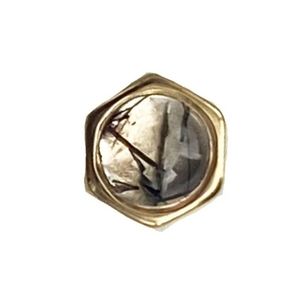 BVLA Threadless Tourmalated Quartz Honeycomb End